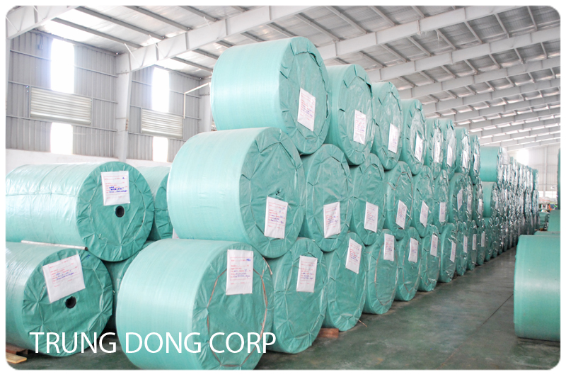 Woven PP roll for export
